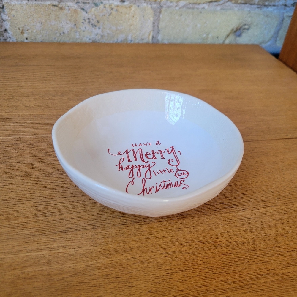 Poetic Threads Christmas Trinket Dish by Lori Siebert